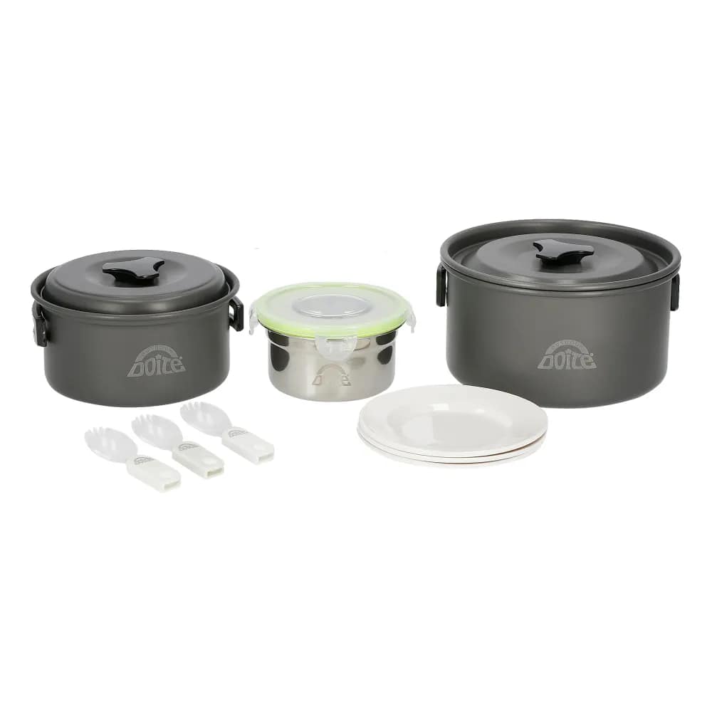 SET COCINA COOKER 3 PERSONAS GRIS DOITE