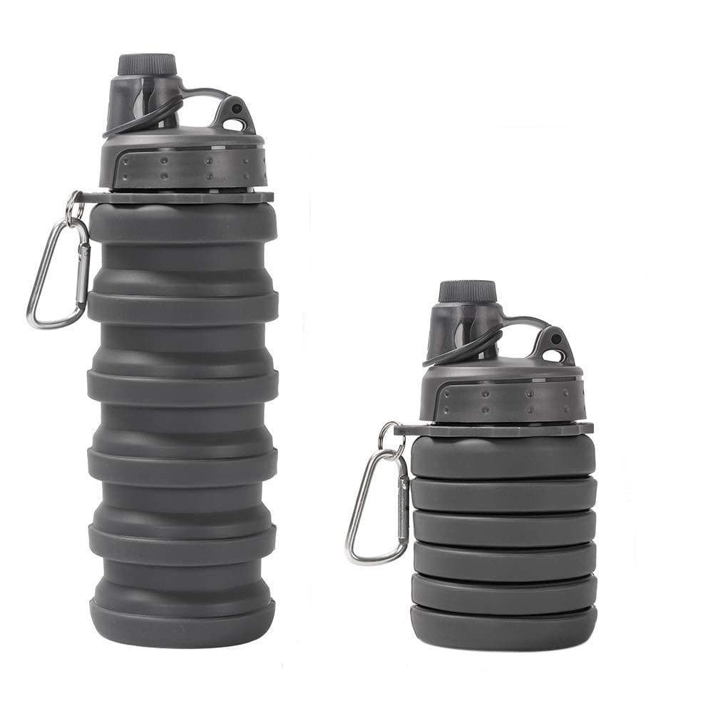 BOTELLA PLEGABLE 500 ML NEGRO