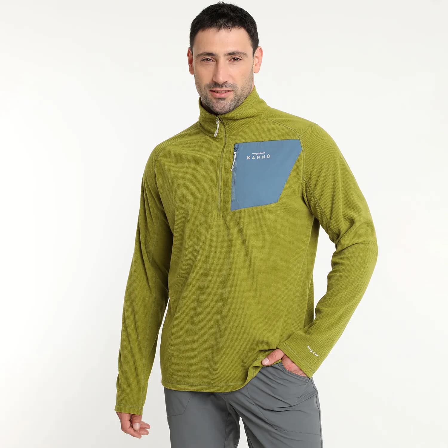 POLAR KANNU CHACABUCO HALF ZIPPER HOMBRE PISTACHO