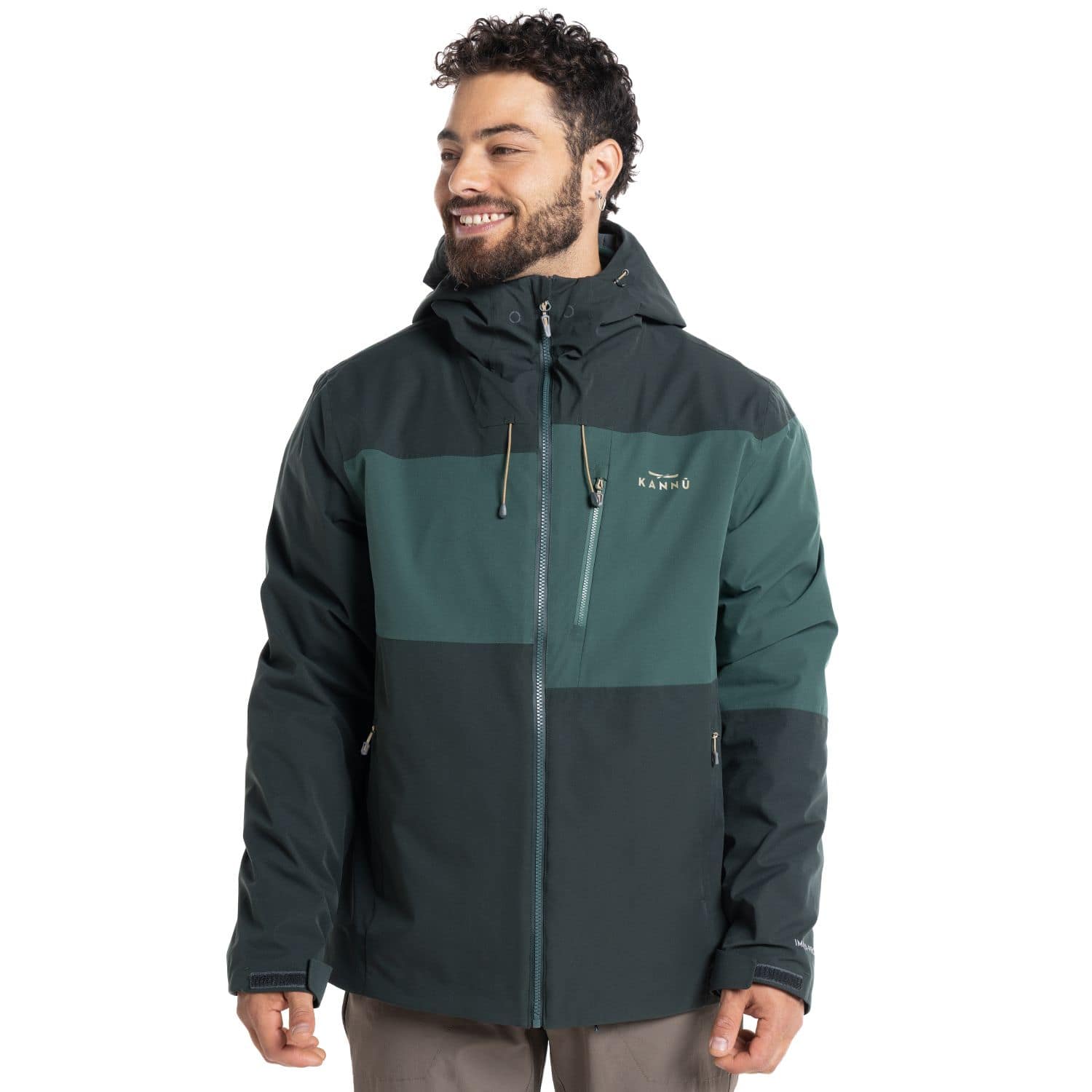 CHAQUETA KANNU BAKER 3 EN 1 HOMBRE VERDE OSCURO