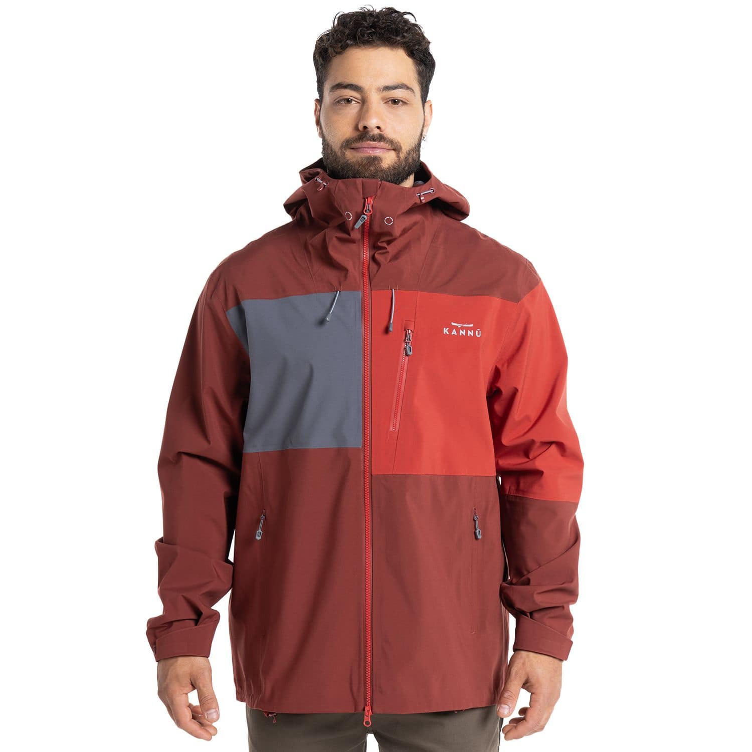 PARKA KANNU IMPERMEABLE VENTISQUERO HOMBRE ROJO