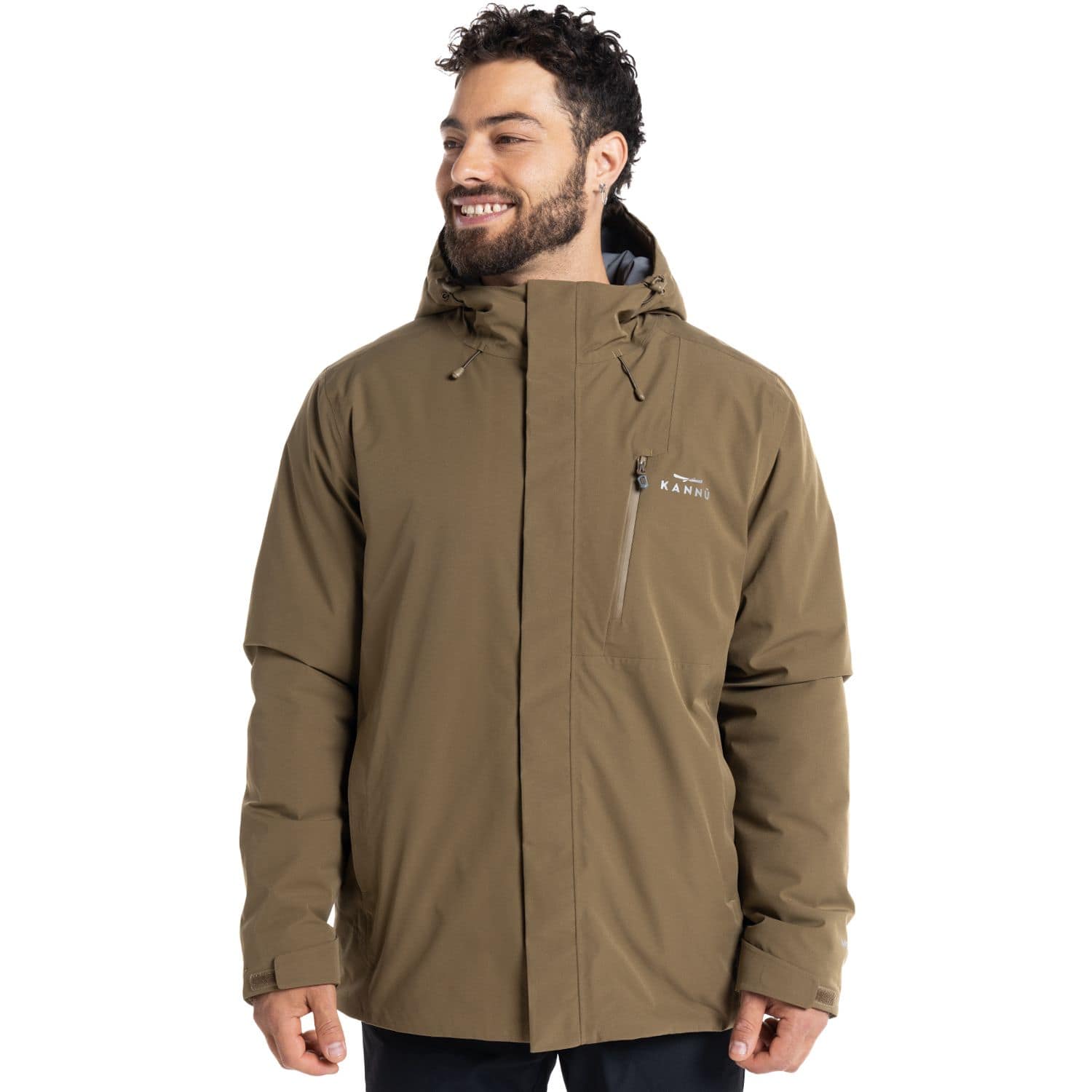 CHAQUETA KANNU TERMICA IMPERMEABLE OCTAY HOMBRE TABACO