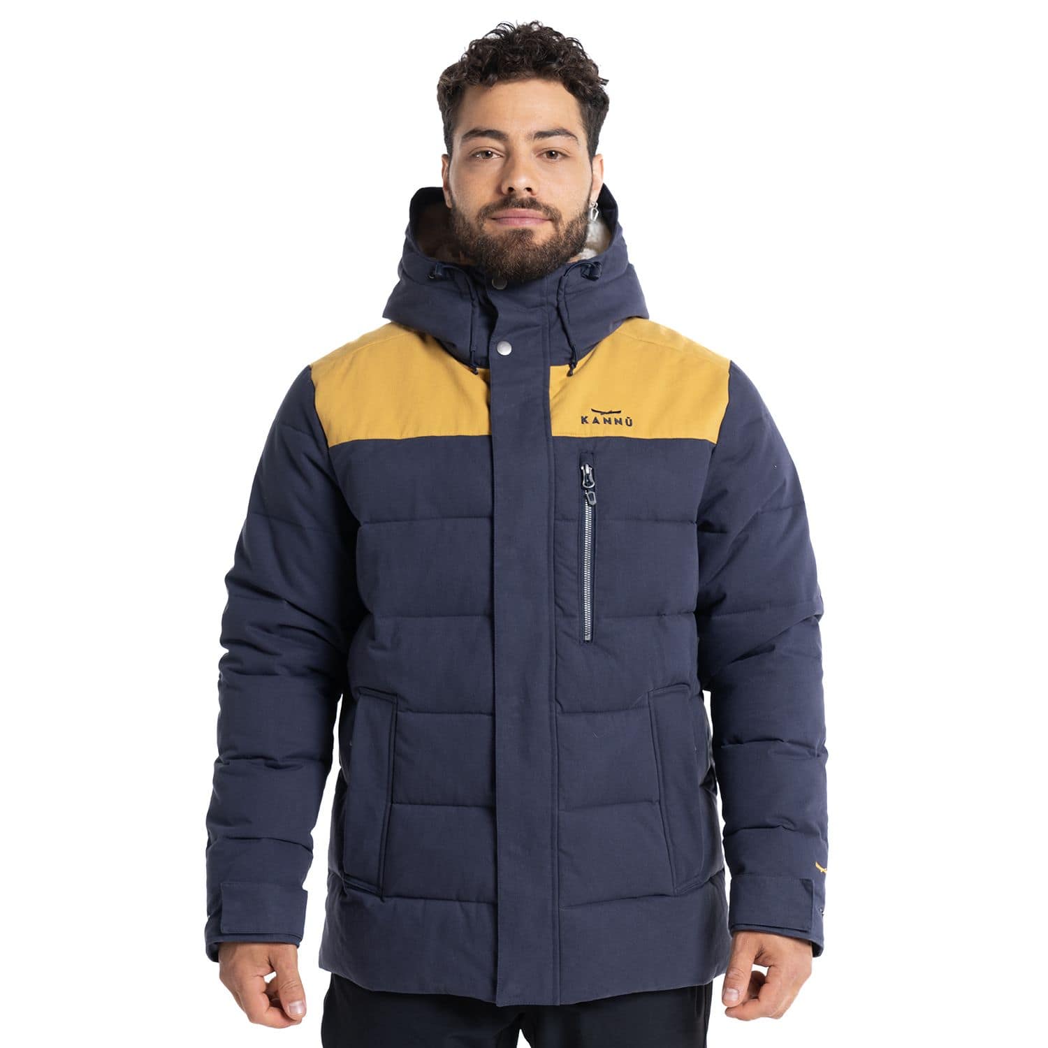 CHAQUETA KANNU INSULADA CHAITEN CAPUCHA HOMBRE AZUL MARINO