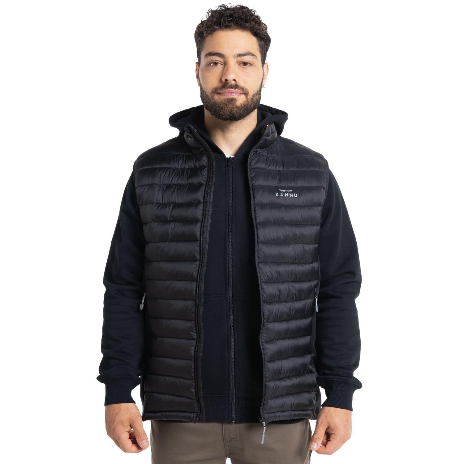CHAQUETA KANNU VEST RAHUE HOMBRE NEGRO