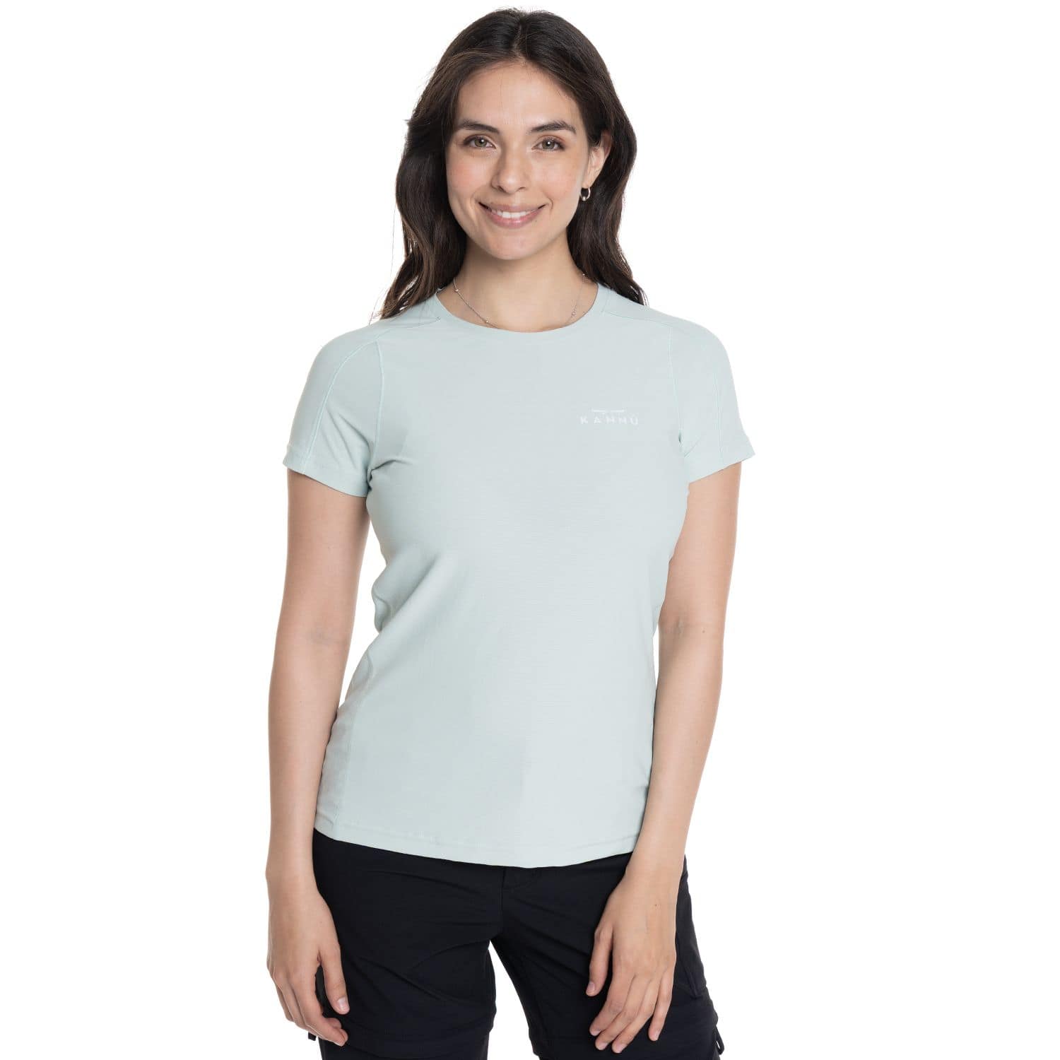 POLERA KANNU M/C TORRECILLAS MUJER VERDE AGUA
