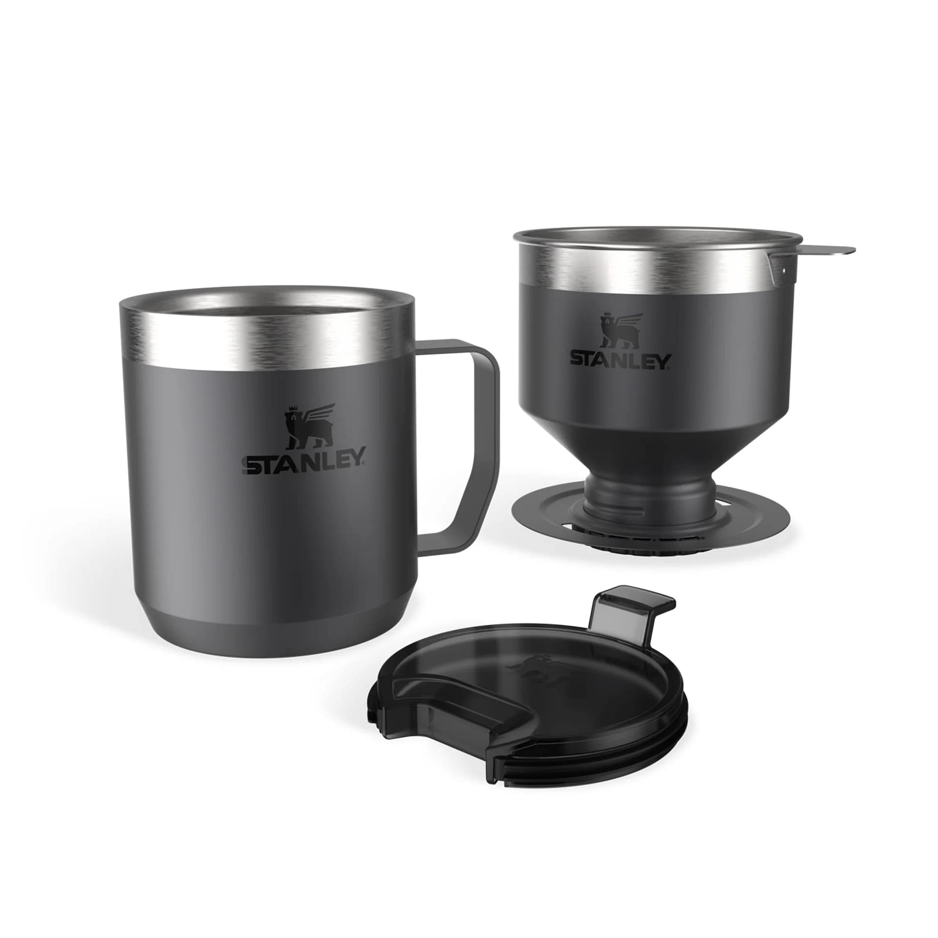 SET POUR OVER + TAZA CAMPING NEGRO
