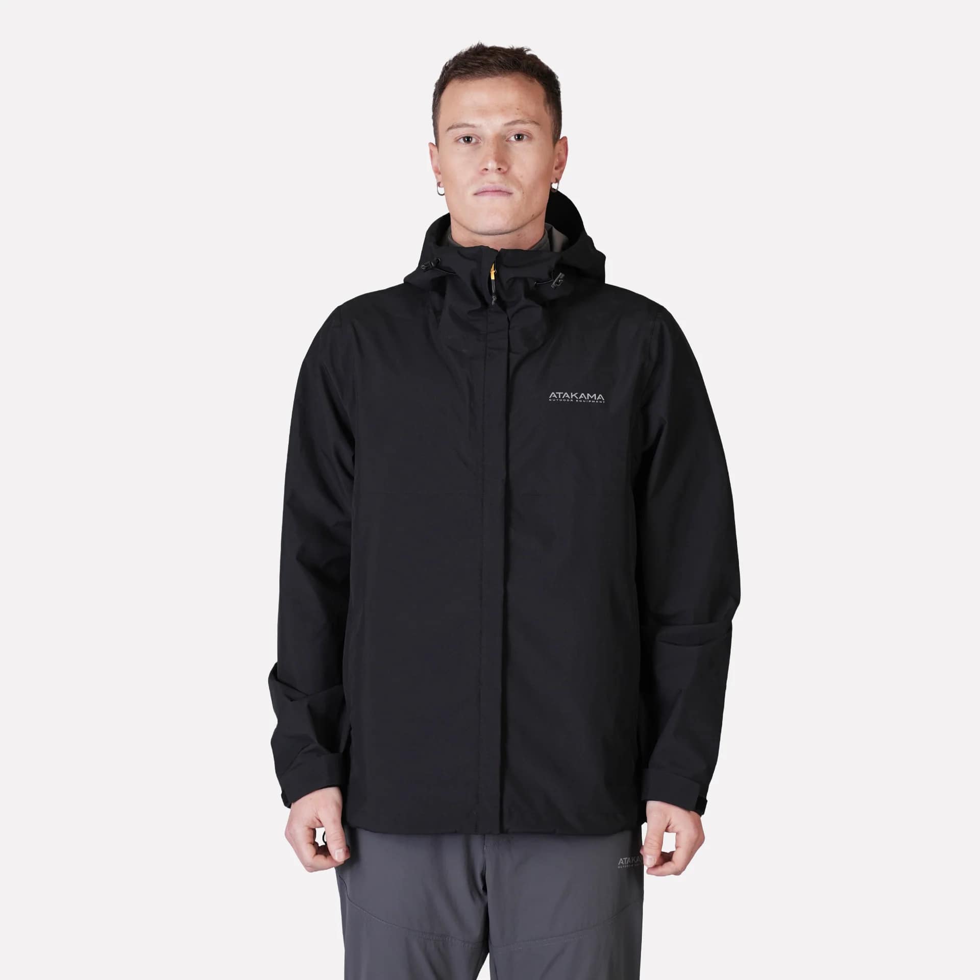 CHAQUETA IMPERMEABLE ATAKAMA HOMBRE FRONTERA THINLINE NEGRO