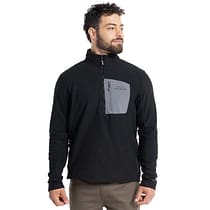 POLAR KANNU CHACABUCO 1/4 ZIP HOMBRE NEGRO