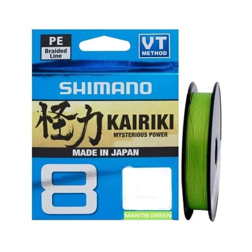 LINEA TRENZADA SHIMANO KAIRIKI 8 0.16MM VERDE 300MT