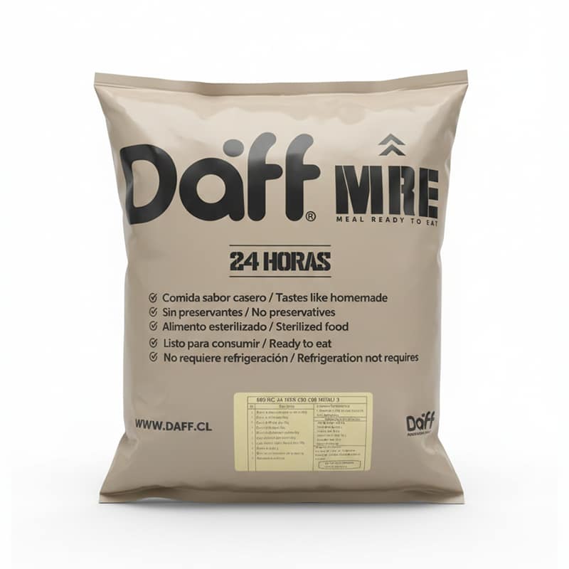 RACION COMBATE DAFF 24 HORAS MENU 3