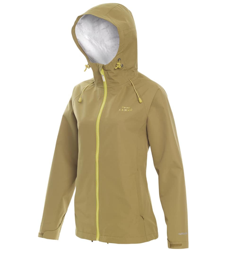 CORTAVIENTO IMPERMEABLE KANNU VENTISQUERO MUJER 5K/5K OLIVA